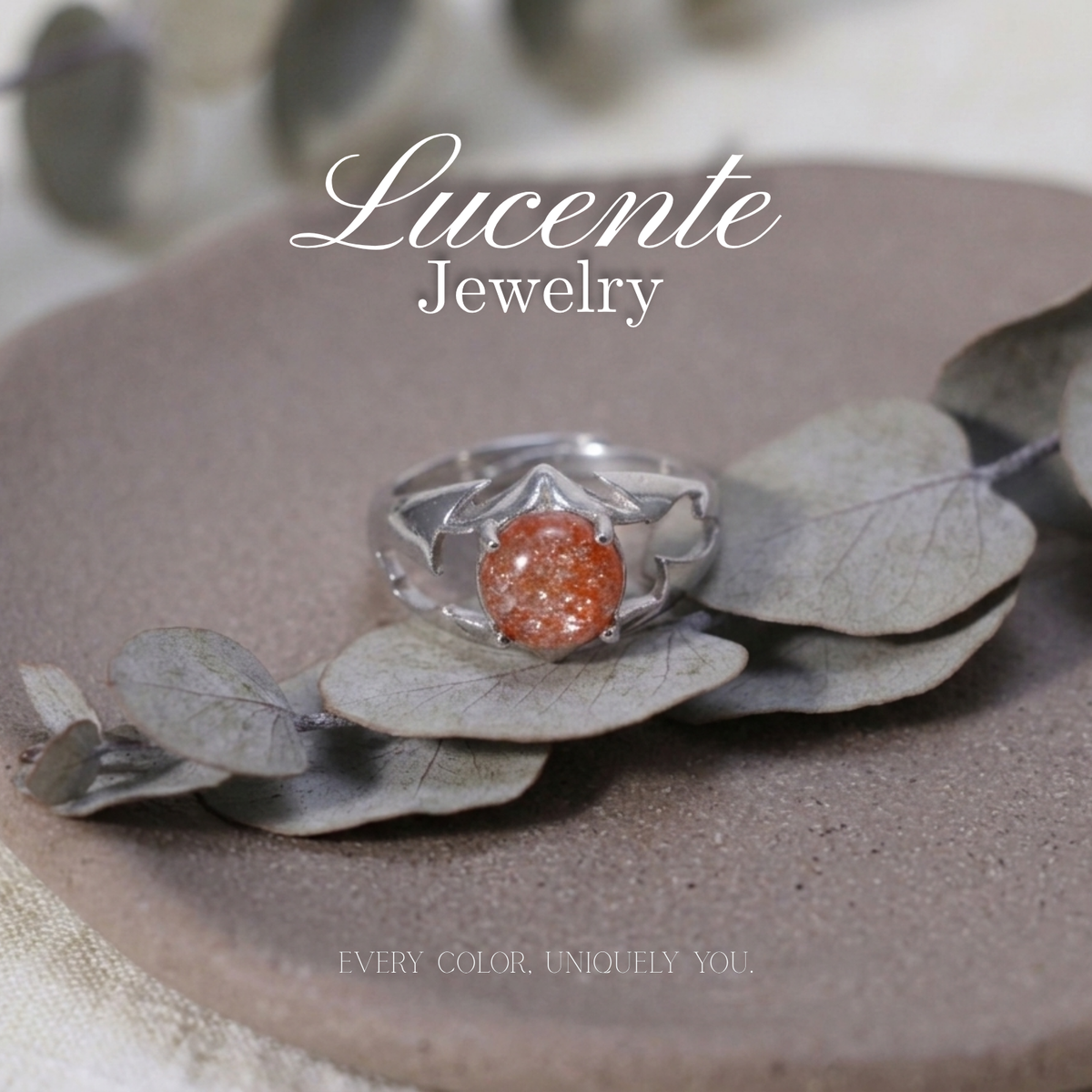 Charming Gothic Arusha Sunstone Dragon Wing Ring