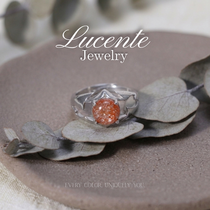 Charming Gothic Arusha Sunstone Dragon Wing Ring