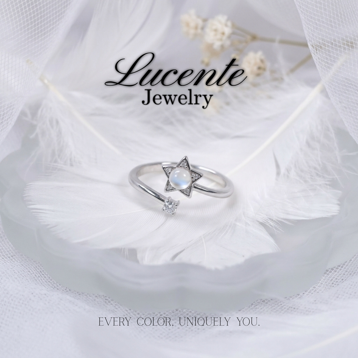 Celestial Star Bypass Ring